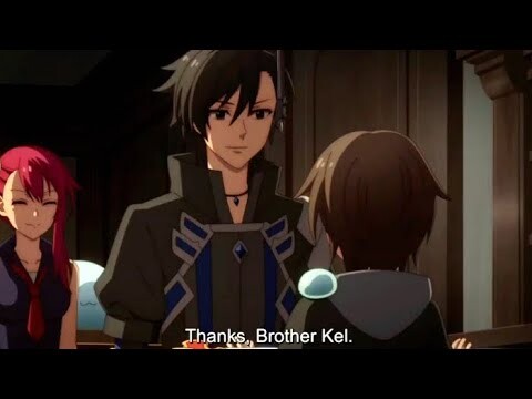 Kelvin encourageing Rion for her first fight  | Black Summoner episode 10 [ eng sub ]