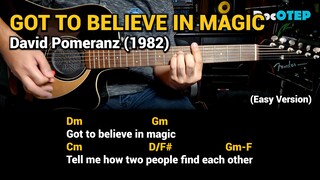 Got to Believe in Magic - David Pomeranz (1982) Easy Guitar Chords Tutorial with Lyrics