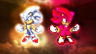 Sonic And Shadow Become Super Saiyan Gods In MUGEN