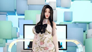 Tampilan foto catwalk cheongsam ala China yang cantik, sangat cantik