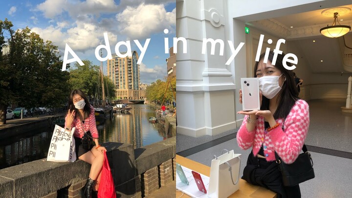 (daily vlog) một ngày của du học sinh Hà Lan: đi học, unboxing Iphone 13