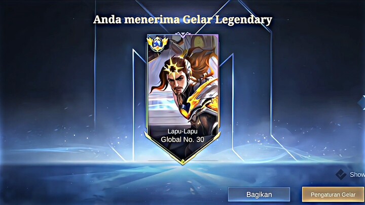 AKHIRNYA DAPET TITLE GLOBAL LAPU-LAPU LAGI! 👊😎