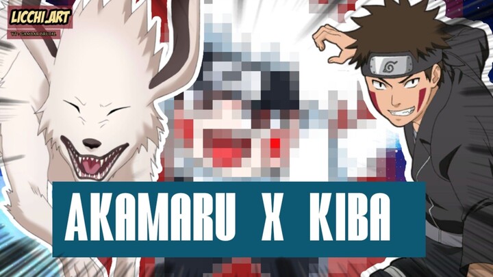 Si DOGGY Jadi MANUSIA!!! 🔥🔥 disetelin Shilhoutte Langsung OVERPOWER!! [Speed Draw] Akamaru X Kiba