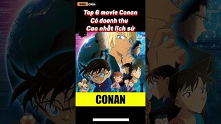 TOP 6 MOVIE CONAN CÓ DOANH THU CAO NHẤT LỊCH SỬ || Wibu Chúa #shorts