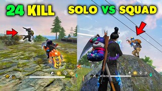 AC80 + M1887 Best 24 Kill Solo vs Squad OverPower Ajjubhai Gameplay - Garena Free Fire