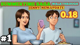 JENNY NEW UPDATE QUEST!! | SUMMER TIME SAGA 0.18 | WALKTHROUGH PART #1