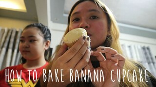 HOW TO BAKE BANANA CUP CAKE