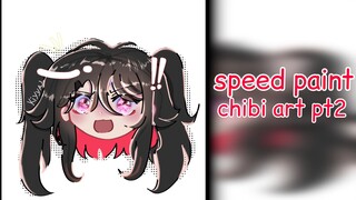 speed paint, chibi art pt2 —by kiyya