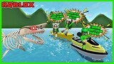 Kocak! Naik Banana Boat Untuk Berburu Hiu (Sharkbite) - Roblox Indonesia