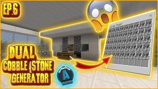 Dual Cobble Stone Generator Minecraft (Pocket Edition) Awesome Crafters Realm Ep.6