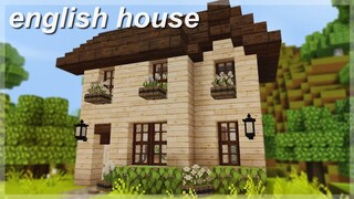 [Minecraft] English House | aesthetic speedbuild 🐦