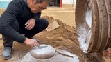 Craftsmanship-Making a pot mould with sand