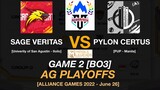 PYLON vs SAGE Game 2 I Acad Arena MLBB Playoffs