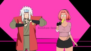 kegabutan jiraya parody naruto