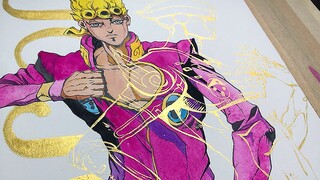 This damn pink + gold is so charming! (JOJO True Golden Wind)