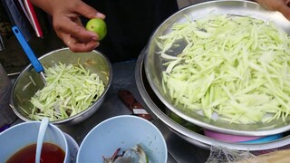 Mango Spicy Salad Thai street food ยำมะม่วงปูม้า ยำปลากรอบ เด็ดมาก แซ่บมาก