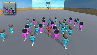 Squid Game But LadyBug Survival 3D Game