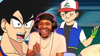 Goku Vs Ash RAP BATTLE! - REACTION