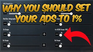 Why You Should Set Your ADS to 1% (Like Coffin) PUBG MOBILE GAMEPLAY!