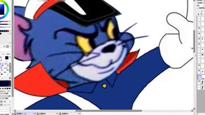 [Wajah Berubah] Jika Tom adalah Sheriff Kucing Biru...