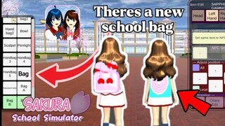 TUTORIAL FOR A NEW TWO SCHOOL BAGS IN SAKURA SCHOOL SIMULATOR