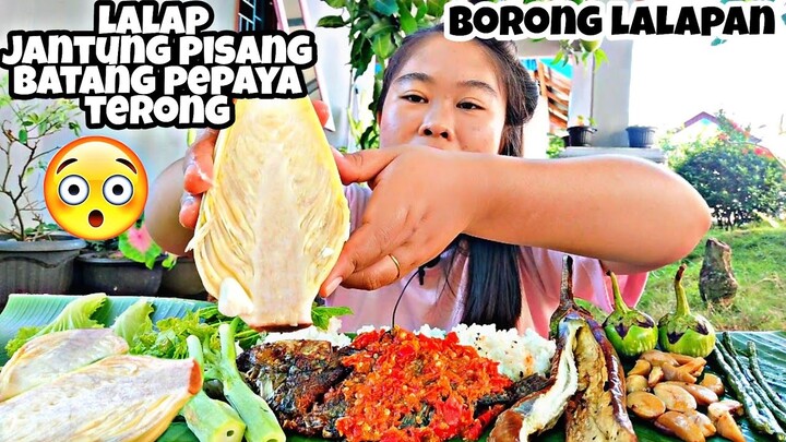 LALAP JANTUNG PISANG ‼️ MAKAN SAMBIL BERANTEM SAMA AYAM🐔🤣