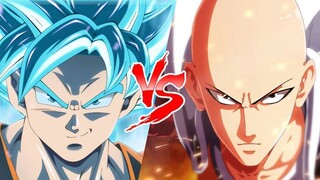 So Sánh Sức Mạnh Saitama và Songoku Super Saiyan