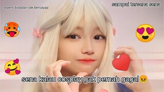 Sena kalau cosplay elaina emang gak pernah gagal Kawai banget😖😍