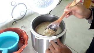 CARA MASAK BERAS UNTUK NASI GORENG AGAR KEPYAR  PAKAI MAGIC COM RUMAHAN.