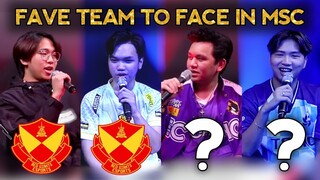 PH PROs REVEALED THE TEAMS THEY WANT TO FACE IN MSC 2024