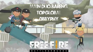 animation free fire - main duo bersama obbyphy di bermuda - animasi free fire terbaru #18