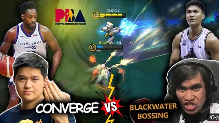 (ban Aldous ko) black water bossing vs converge PBA ESPORT