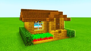 Minecraft Tutorial: How To Make The Easiest Wooden House Ever Made