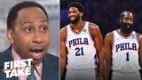 "Perfect fit for Philly" - Stephen A. on James Harden debuts with 27 Pts as 76ers dominate T-Wolves