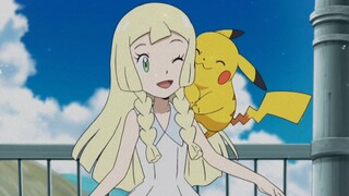 [Pokémon] Lillie và Pikachu, từ sợ hãi đến dám chạm vào