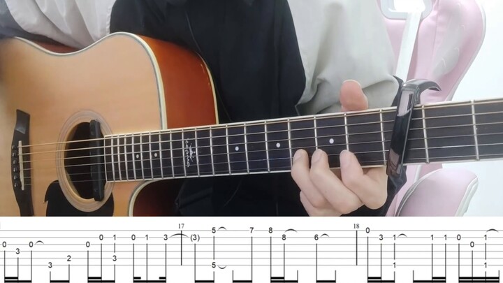 [Anime Fingerstyle Teaching with Score]—Ansambel kecil favorit Brave Song Angel's Heartbeat (dengan 