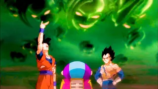 Goku calls Zeno and asks to erase the universe sealed by Zamasu , Trunks vs Zamasu