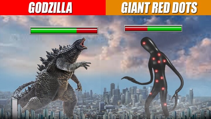 Godzilla (2019) vs Giant With Red Dots With Healthbar | SPORE