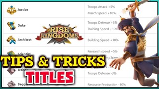 Rise of kingdoms - how to request Titles for Beginners