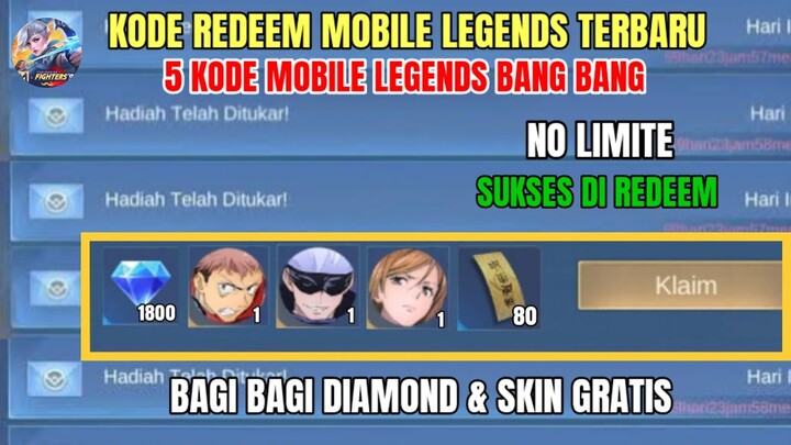 BURUAN! 5 KODE REDEEM ML TERBARU KODE REDEEM MOBILE LEGENDS HARI INI UPDATE JUNI 2024