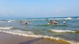 Vietnam Danang Promenade & Beach Walk - Friendly People, White Sandy Shore, Blue Ocean Waves