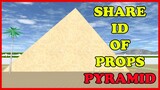 PROPS ID: PYRAMID - TUTORIAL TO DOWNLOAD MY PROPS || SAKURA School Simulator
