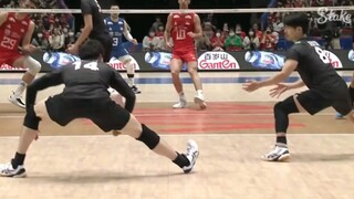 『Japan vs. Serbia Men's Volleyball』 Ishikawa Yuki was surprised to see the foot of Nishitani Yu!! Vo