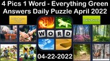 4 Pics 1 Word - Everything Green - 22 April 2022 - Answer Daily Puzzle + Bonus Puzzle