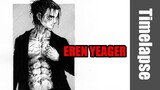 Drawing Eren Yeager ( from the Manga Attack on Titan ) - Timelapse | Red Hawk
