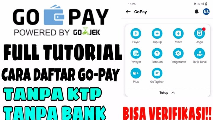 Cara Daftar Dan Buat Akun GO-PAY | Cara Upgrade Premium Akun GO-PAY |Cara Membuat Akun GO-PAY Plus