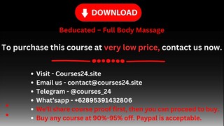 Beducated – Full Body Massage