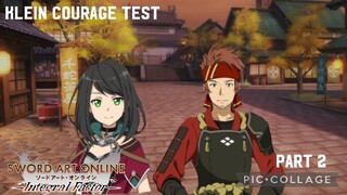 Sword Art Online Integral Factor: Klein Courage Test Event Part 2