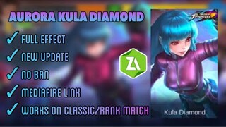 NEW AURORA KULA DIAMOND KOF SCRIPT SKIN | FULL EFFECT+ FRAME| MOBILE LEGENDS