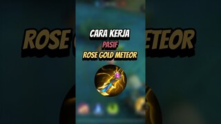 Cara agar pasif rose gold meteor aktif 2 kali #mlbb #mlbbcreatorcamp #mobilelegends